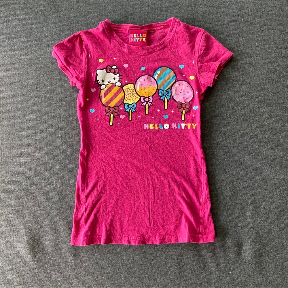 hello kitty pink baby tee